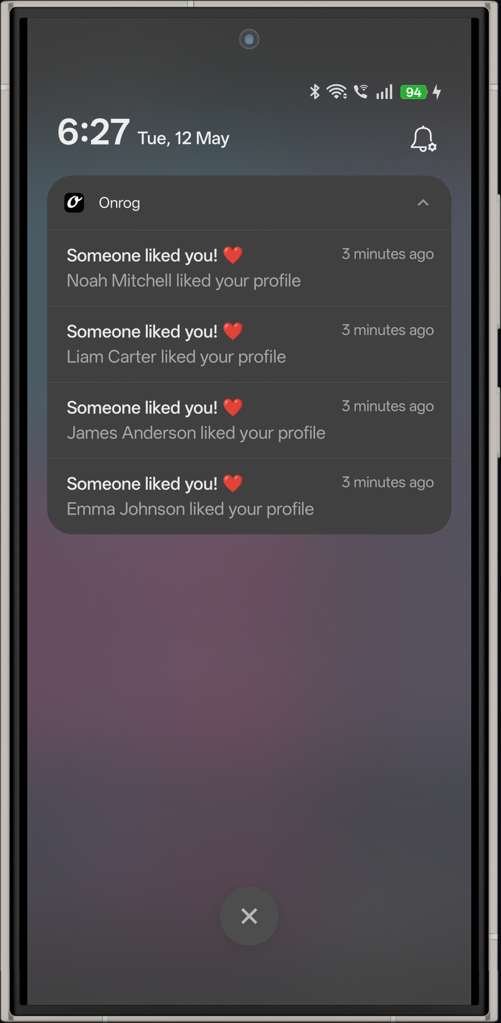 Push notification alerts