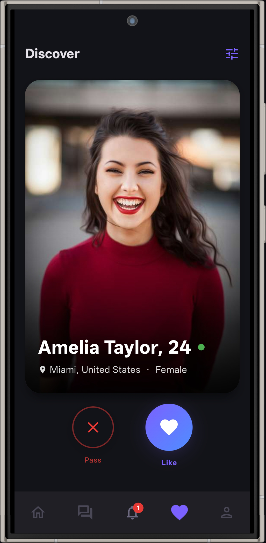 QuickMatch swipe cards